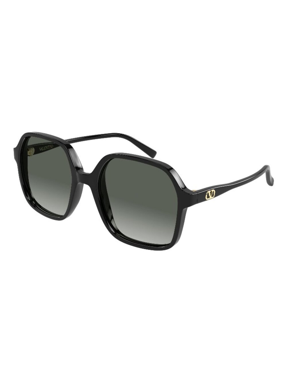 New Valentino Women's Sunglasses Black Grey Lens Acetate Frame VG0018S 001 56
